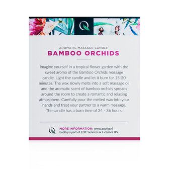 Exotiq Massagekaars Bamboe Orchidee&euml;n - 200g