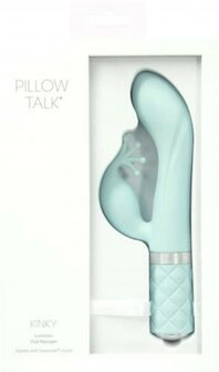 Pillow Talk - Kinky Rabbit &amp; G-Spot Vibrator - Teal