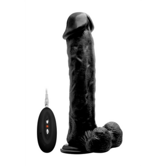 Vibrerende Realistische Cock met Scrotum - 11 / 28 cm