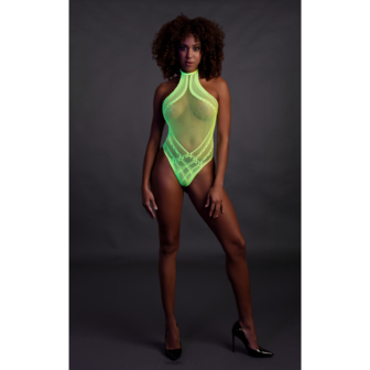 Body met Halter Neck - One Size - Neon Groen