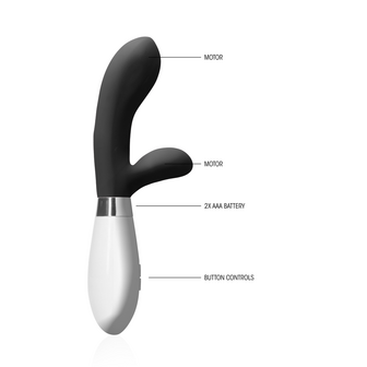 Achilles - Clitorale Stimulator en Vibrator - Zwart