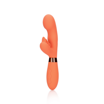 Siliconen Rabbit Vibrator met Geribbelde Clitorale Stimulator - Glazed Carrots