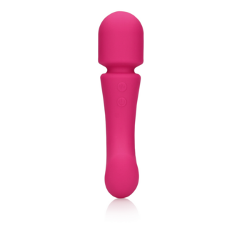 Ultra Soft Silicone Dubbelzijdige Wand Vibrator - Prestone Roze