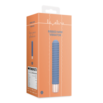 Geribbelde Mini Vibrator - Blue Horizon