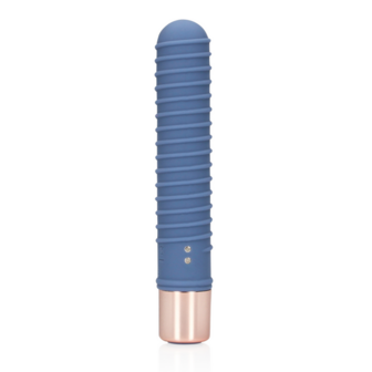 Geribbelde Mini Vibrator - Blue Horizon