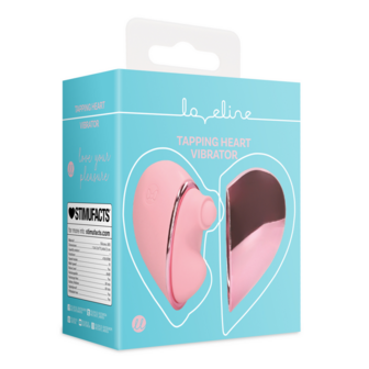 Tapping Heart Vibrator - Roze Arabesque