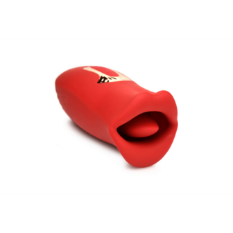 Kiss and Tell - Silicone Kissing en Vibrerende Clitorisstimulator - Rood