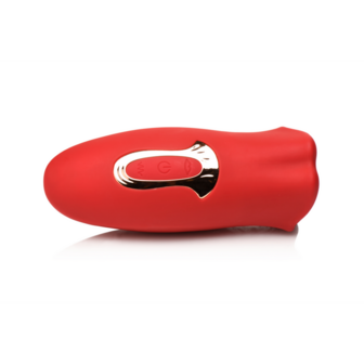 Kiss and Tell - Silicone Kissing en Vibrerende Clitorisstimulator - Rood