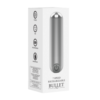 10 Speed Oplaadbare Bullet - Zilver