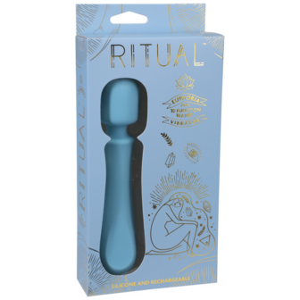 Euphoria - Rechargeable Silicone Wand Vibe - Blue