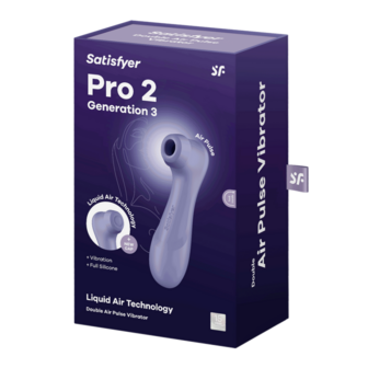 Pro 2 Generation 3 - Double Air Pulse Vibrator - Liquid Air - Lila