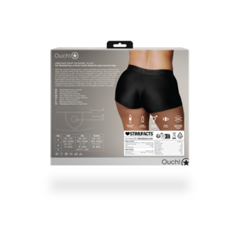 Vibrating Strap-on Boxer - XL/XXL - Black