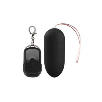 Vibrating Egg with 10 Speeds and Remote Control - L - Black