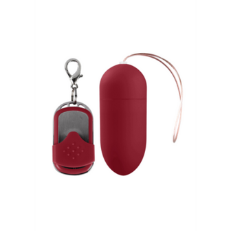 Vibrating Egg with 10 Speeds and Remote Control - L - Red