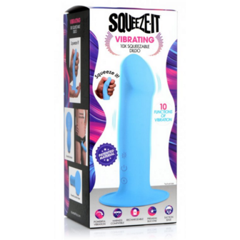 Squeezable Vibrating Dildo