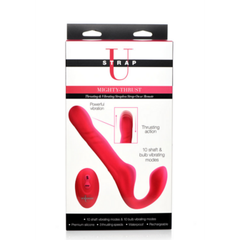 Mighty-Thrust - Thrusting and Vibrating Strapless Strap-On with Remote Control