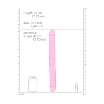 Realistische Double Dong - 18&#039;&#039; / 45 cm