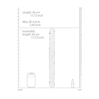 Realistische Double Dong - 18&#039;&#039; / 45 cm