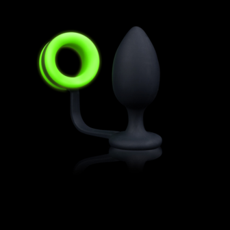 Buttplug met Cockring - Glow in the Dark