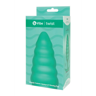 Twist Texture Plug - Vibrating Butt Plug