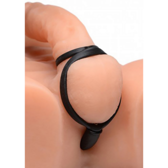 Opblaasbare Silicone Anale Plug + Cock- en Ballring