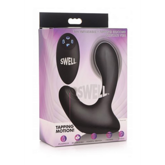 Inflatable and Tapping Prostate Vibe with Remote Control