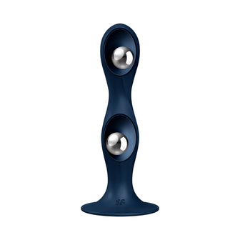 Double Ball-R - Gewichte Dildo - Donkerblauw