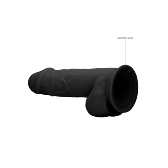 Siliconen Dildo met Ballen - 9 / 21,6 cm