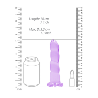 Niet-realistische Dildo met Zuignap - 7 / 17 cm