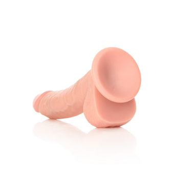 Gekromde Realistische Dildo met Ballen en Zuignap - 8 / 20,5 cm