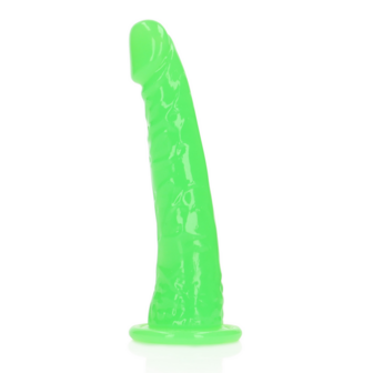 Slanke Realistische Dildo met Zuignap - Glow in the Dark - 6&#039;&#039; / 15,5 cm