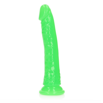 Slank Realistisch Dildo met Zuignap - Glow in the Dark - 8&#039;&#039; / 20 cm