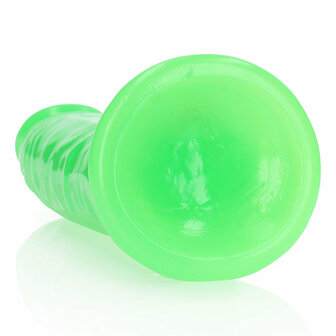 Slanke Realistische Dildo met Zuignap - Glow in the Dark - 9&#039;&#039; / 22,5 cm