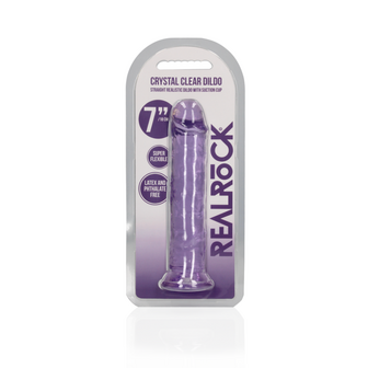 Rechtdoor Realistische Dildo met Zuignap - 7&#039;&#039; / 18