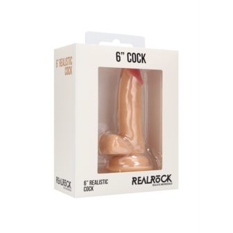 Realistische Cock met Scrotum - 6 / 15 cm