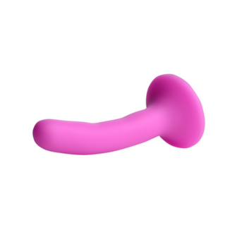 Silicone Strap-On Dildo - S - Pink