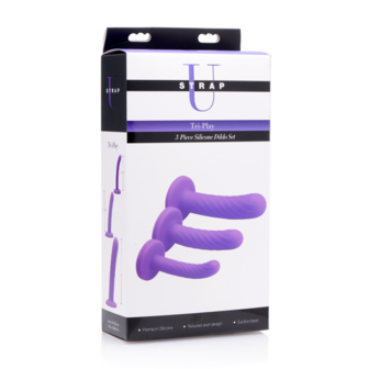 Tri-Play - 3-Piece Silicone Dildo Set