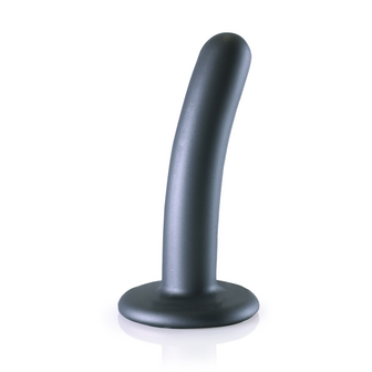 Smooth Silicone G-Spot Dildo - 5&#039;&#039; / 12 cm - Gunmetal