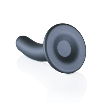 Smooth Silicone G-Spot Dildo - 5&#039;&#039; / 12 cm - Gunmetal