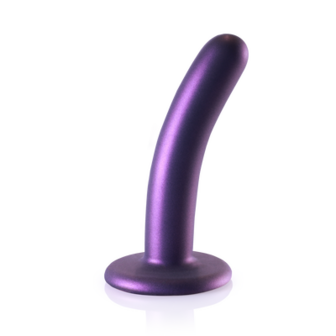 Smooth Silicone G-Spot Dildo - 5&#039;&#039; / 12 cm - Metallic Purple