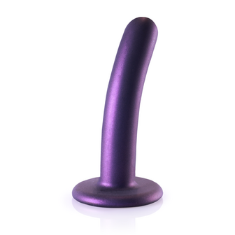 Smooth Silicone G-Spot Dildo - 5&#039;&#039; / 12 cm - Metallic Purple