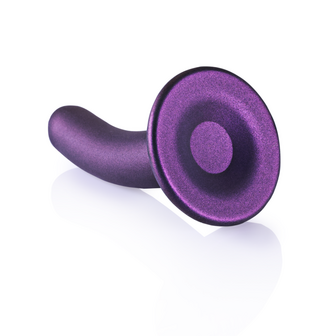 Smooth Silicone G-Spot Dildo - 5&#039;&#039; / 12 cm - Metallic Purple