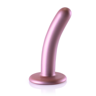 Smooth Silicone G-Spot Dildo - 5&#039;&#039; / 12 cm - Rose Gold