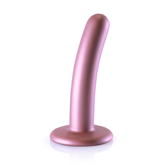 Smooth Silicone G-Spot Dildo - 5&#039;&#039; / 12 cm - Rose Gold