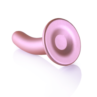 Smooth Silicone G-Spot Dildo - 5&#039;&#039; / 12 cm - Rose Gold