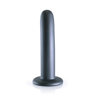 Smooth Silicone G-Spot Dildo - 6&#039;&#039; / 14,5 cm - Gunmetal