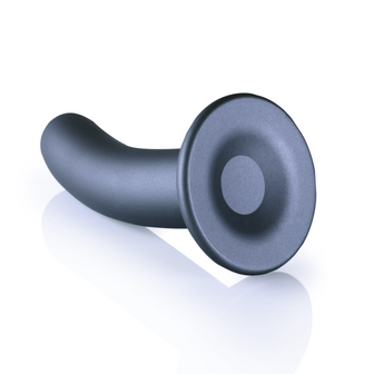 Smooth Silicone G-Spot Dildo - 6&#039;&#039; / 14,5 cm - Gunmetal