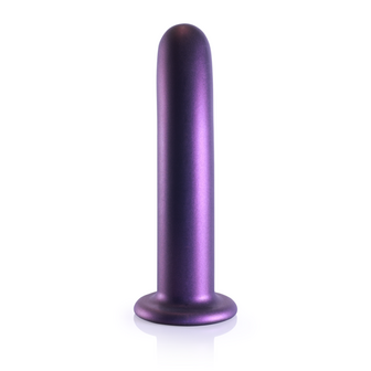 Smooth Silicone G-Spot Dildo - 7&#039;&#039; / 17 cm - Metallic Purple