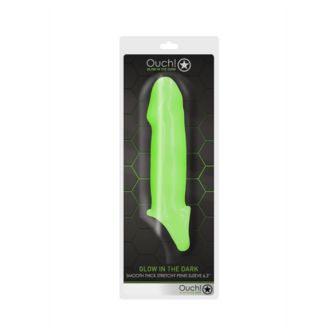 Gladde Dikke Rekbare Penis Huls - Glow in the Dark