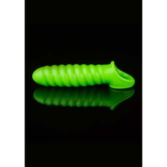 Swirl Rekbare Penis Sheath - Glow in the Dark